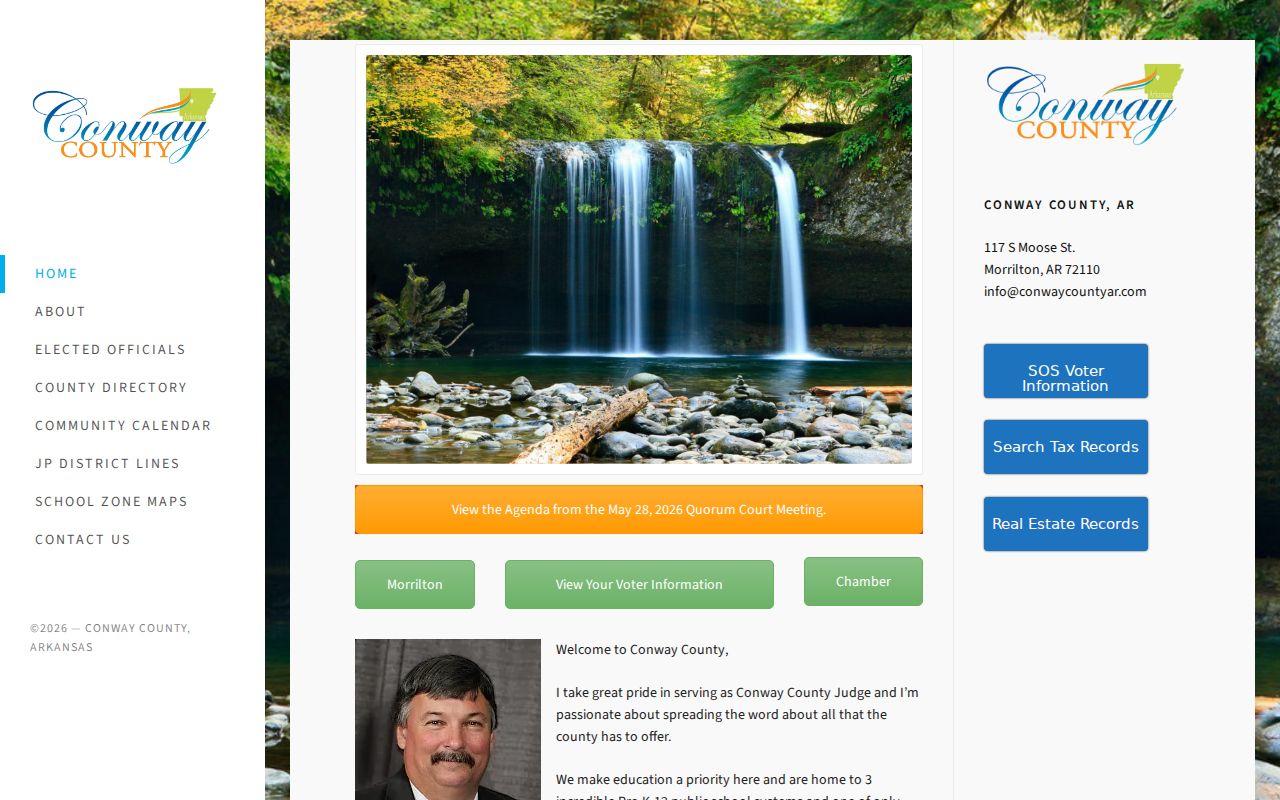 Conway County government homepage