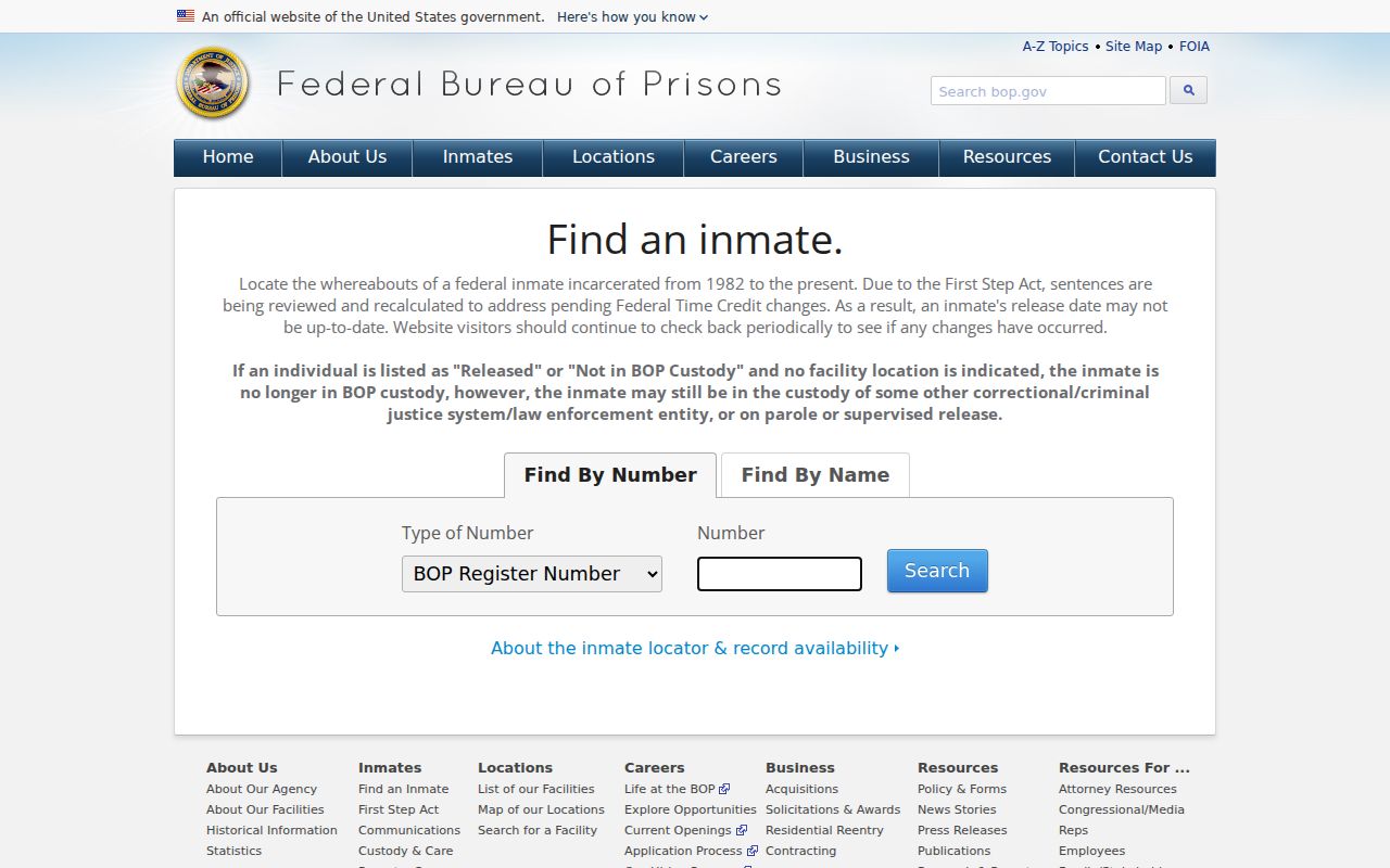 Conway County arrest history Federal Bureau of Prisons inmate locator